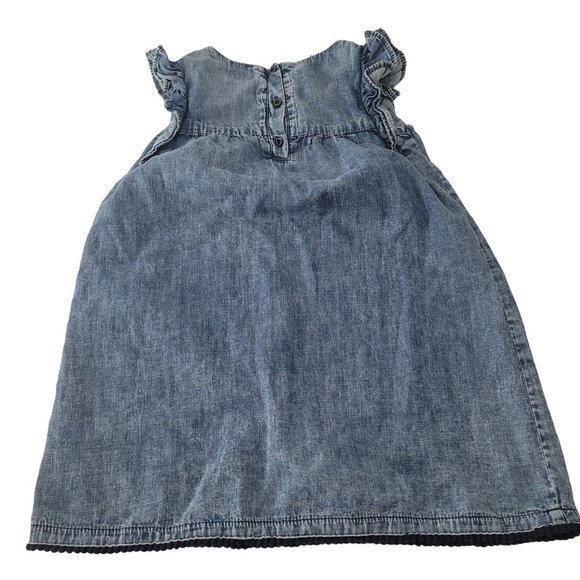 Hudson‎ Girls Size 5 Blue Chambray Embroidered Dress - Picture 5 of 7